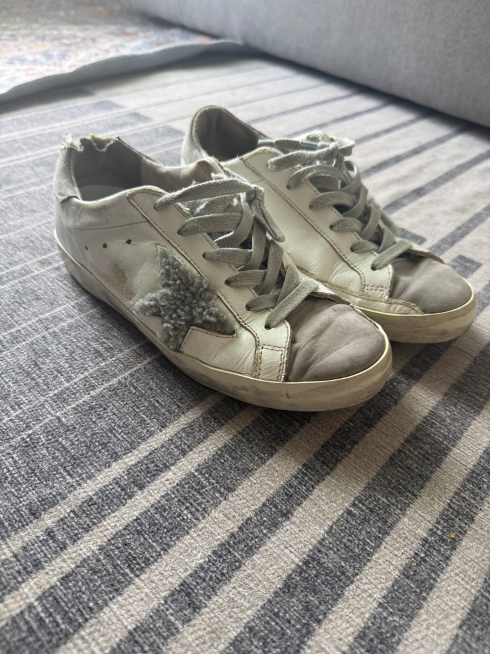 Golden Goose Superstar White & Gray Sneakers